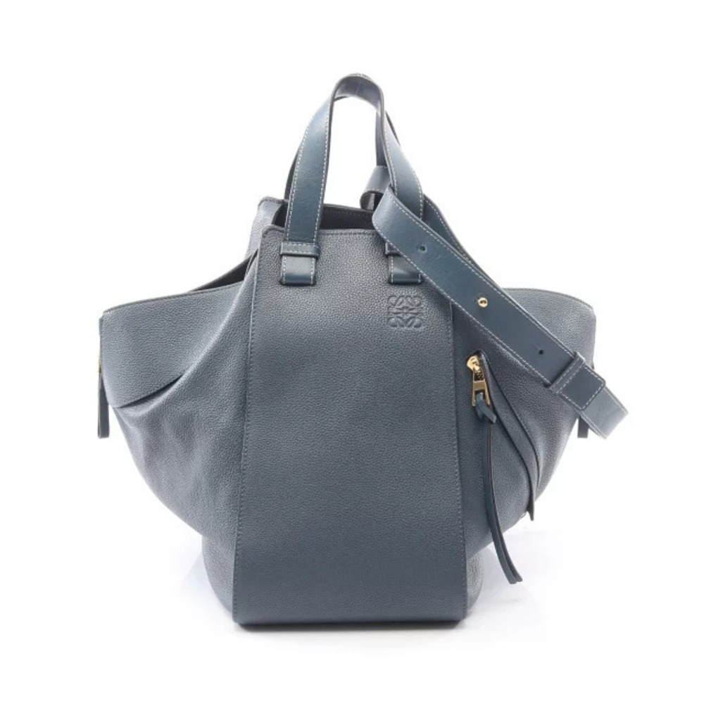 Loewe Hammock Handbag Leather Blue